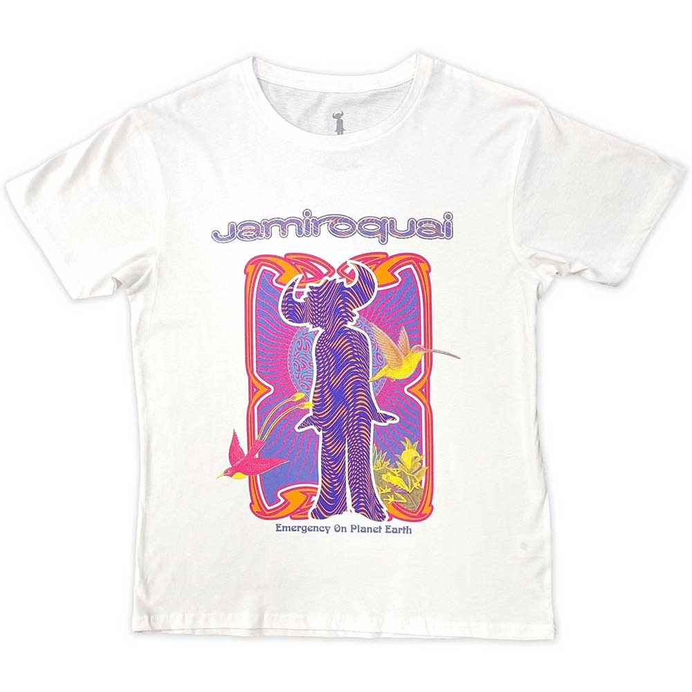 Jamiroquai - Emergency Heren Tshirt - Wit
